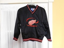 Pre-Owned Youth Black Starter Detroit Red Wings Pullover Sweatshirt Size Small