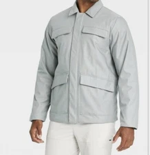 Men’s All In Motion Field Jacket Size S Water / Wind Resistant Gray