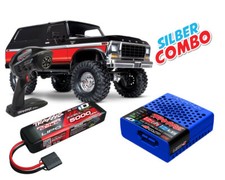 Traxxas Ford Bronco TRX-4 1979 Clipless Nero Rosso Argento Combo TRX82246-4-R...