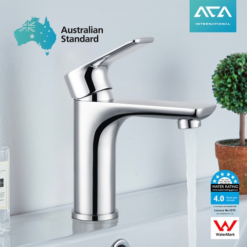 Bathroom Basin Mixer Tap Vanity Faucet Brass Tapware Black Chrome White Gold - Picture 14 of 43