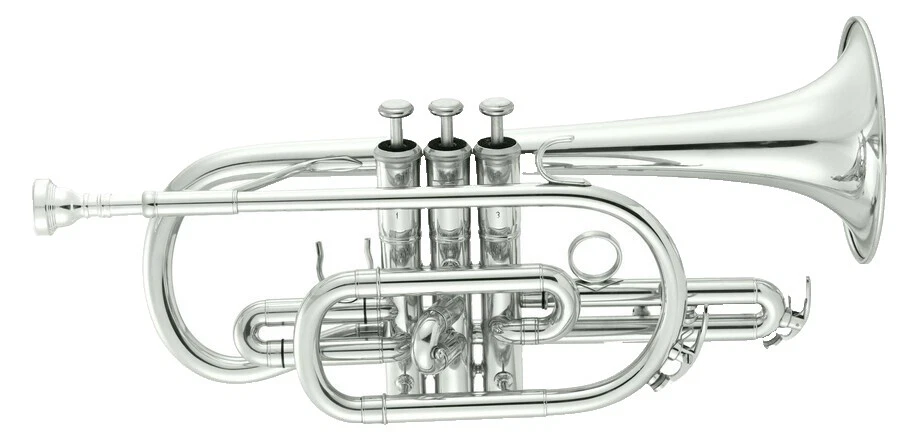 Silver Finish Cornets