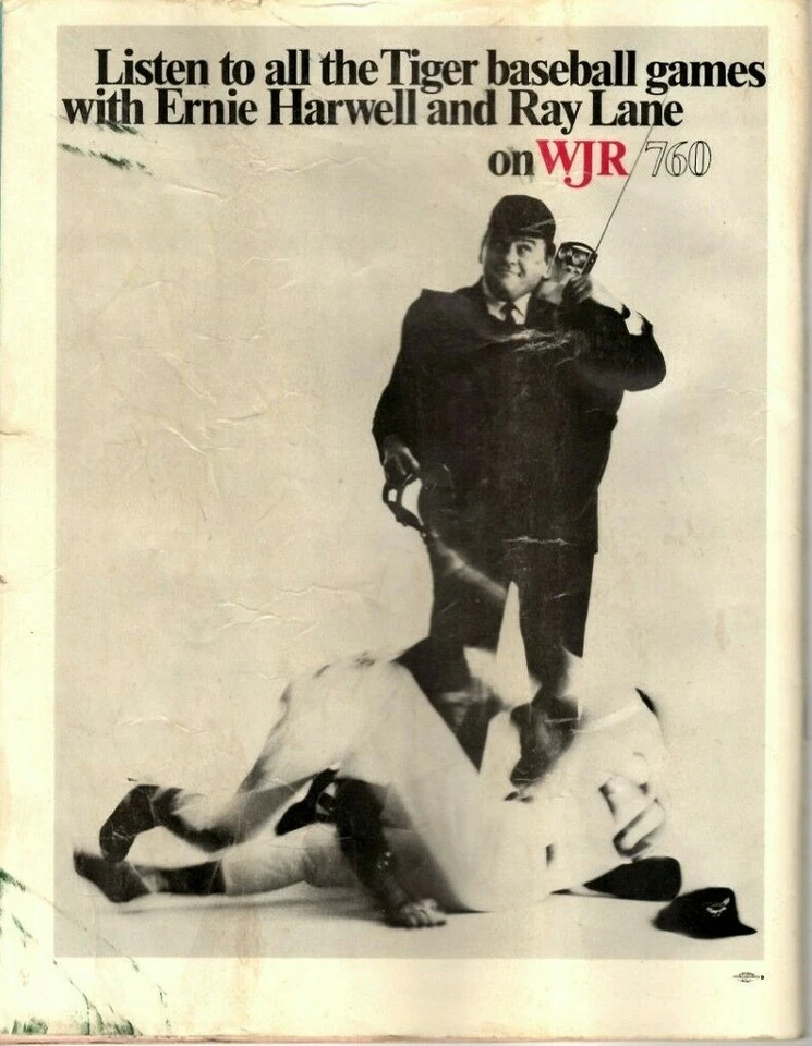 1970 Detroit Tigers Yearbook baseball Al Kaline, Norm Cash, Denny McLain FAIR - Image 2 of 4