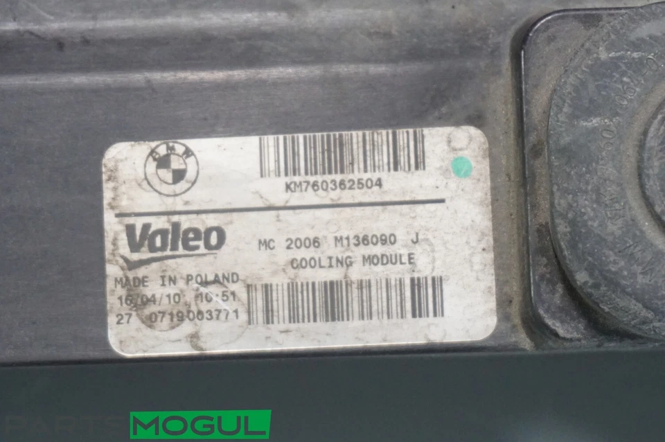 BMW 650i 550i GT F07 n63 2011-2016 4,4 L radiador marco de apoyo superior e inferior Foto 3 de 4