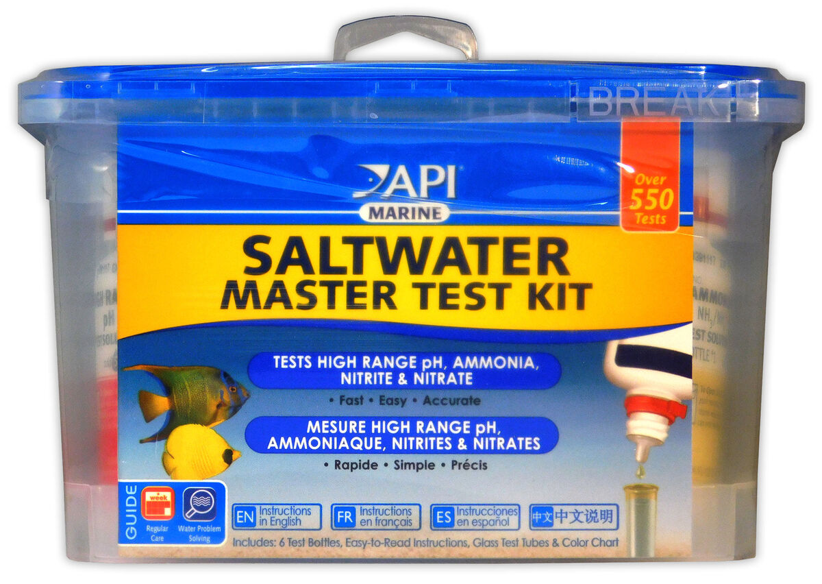 API MASTER SALTWATER TEST KIT MARINE pH AMMONIA FISH & REEF TANK