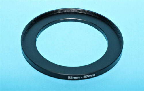 Brand New 52mm to 67mm 52-67mm Metal Step-Up Stepping Ring Filter Adapter - Picture 2 of 8