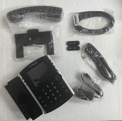 New Polycom VVx 410 VOIP Telephone Business Desk IP POE Phone