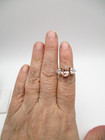 14K Yellow Gold Pink & White Stone Ring Size 6 [R309] — photo 4