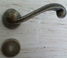 Maniglia (coppia) porte interne classica bronzo antico