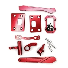 STRC Ultimate Aluminum Option Parts Package Arrma Outcast/Typhon 1/8th 6S (Red)