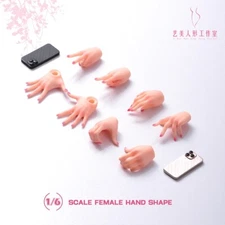 4pair 1/6 Pale Painted Hand and Foot Type prop Accessories Fit 12'' Female Body