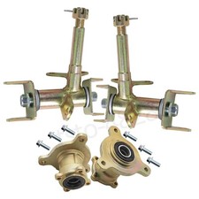 Pair 3 Stud Front Wheel Hubs Knuckle Spindle for 125cc Go Kart ATV Quad Buggy