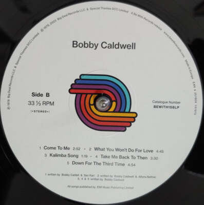 【大雲島雲ラベル！】Bobby Caldwell LP【高音質】 大雲島雲ラベル！】Bobby Caldwell LP【高音質】