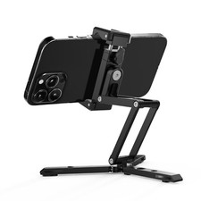 NEEWER Multi Angle Height Adjustable Phone Tripod Moun Desk Tripod Cold Shoes