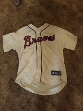 Mississippi Atlanta Braves Jersey Majestic With Patch Large