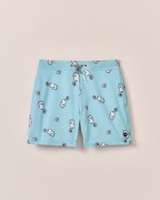 Boys 8-16 - Half Elastic Jr. Surf Shorts UNDER THE SEA Size 14