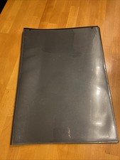 A3 Plastic Wallet Display Folder 38 Sleeves A3 Black
