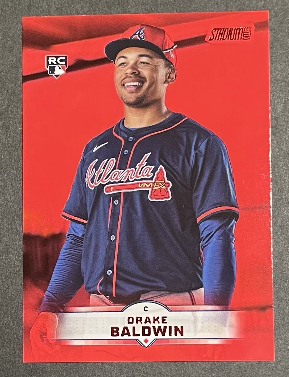 Drake Baldwin - Braves - 2025 Stadium Club - Red Foil - Rookie - #61