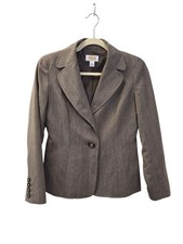 Talbots 100 Wool Two Button Blazer Jacket Size 2 Petite