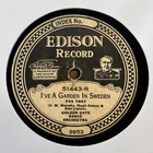 GOLDEN GATE ORCHESTRA ‘I’VE A GARDEN IN SWEDEN’ EDISON DIAMOND DISC, HOT SOLOS!