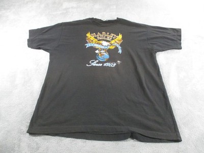 Vintage Harley Las Vegas Scooter Works Shirt Mens 2XL Black Fruit Loom Tee 90s