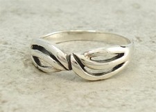 ELEGANT .925 STERLING SILVER FILIGREE RING size 8 style r1419