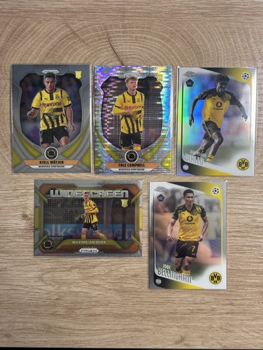 Borussia Dortmund 2025-26 Topps Chrome Panini Prizm Rookie RC Lot (5) Bellingham