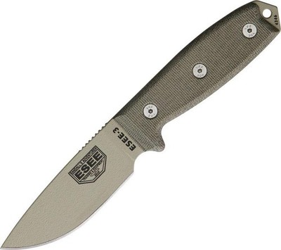 New ESEE Model 3 Desert Tan Blade ES-3PDT