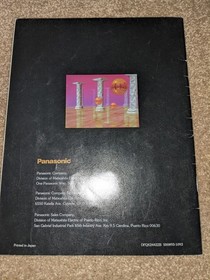 Panasonic FZ-1 3DO Interactive Multiplayer Operating Instructions Manual