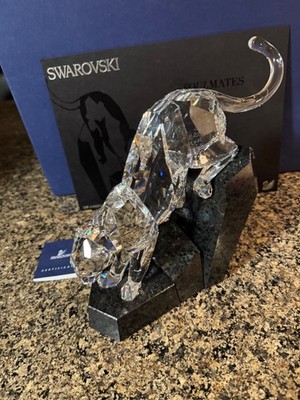 SWAROVSKI　スワロフスキー　タイガー　ソウルメイト レア　置物 Swarovski Soulmates Panther Clear | eBay