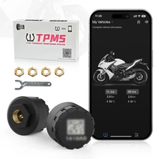 Moman Tire Pressure Monitoring System Wireless TPMS Sensors For Motorcycle 2PCS
