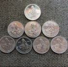 LOT OF *8* 999+ FINE SILVER ENGELHARD PROSPECTOR SILVER ROUNDS BIG "E" REVERSE