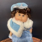 Cabbage Patch Kids Special Edition Holiday 2005 Brown Hair Blue Dress No Shoes