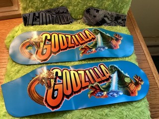 Gently Used Stern Godzilla Magnetic Hinge Covers & Start Button magnetic cover.