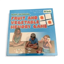 Fruit and Vegetable Memory Game Healthy Food Homeschool Material School