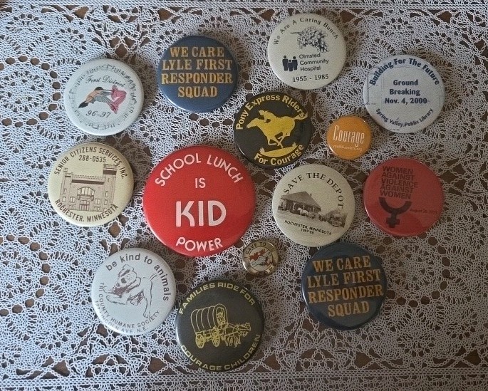 Lot of 14 Vintage Social Movements, Support, Cause,  Buttons  Pinbacks 