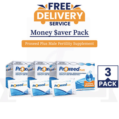 Proxeed Plus Men 30 Sachets Male Fertility & Sperm Support PACK 3 (EXP 02/2028)