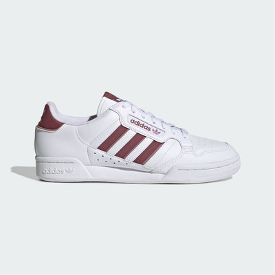 Größe UK 6 - Adidas Continental 80 Weiß Leder Freizeit Sneaker Schuhe
