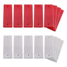 16 PCS Rectangular Safety Reflectors, Waterproof Self Adhesive Rectangle
