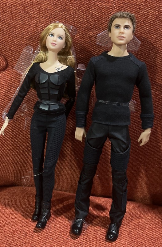 Barbie Black Label Collectors Divergent Series FOUR & TRIS Articulated Dolls