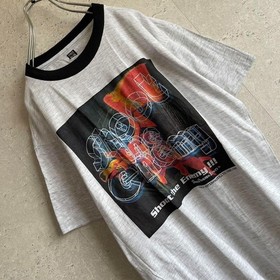 Sega Saturn Panzer Dragoon Zwei T-shirt 90s Ringer Neck New