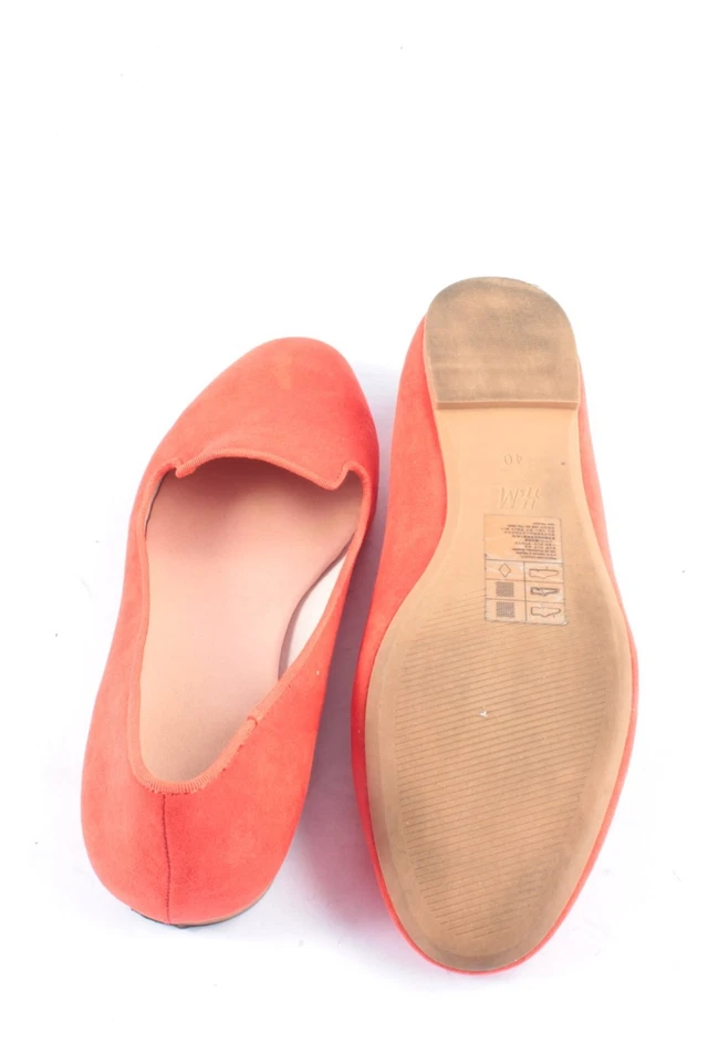 H&M Zapatos sin cordones Mujeres Flats Talla EU 40 naranja oscuro look casual - Imagen 2 de 4