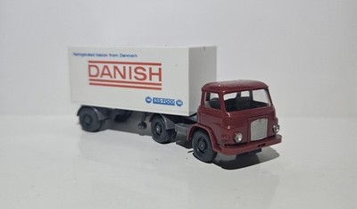 Wiking 577 H0 1:87 LKW MAN CONTAINERSATTELZUG KURZ ''DANISH'' WERBEMODELL ROT