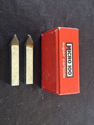 Qty. 2, MICRO 100 E-6, Super Carbide Threading Tool 3/8  Square x 2-1/2  OAL USA
