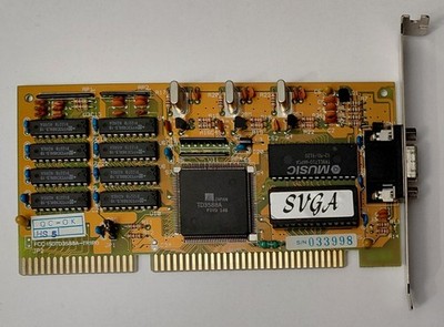 Tamarack TD3588A ISA Grafikkarte (256KB, retro, 1991)