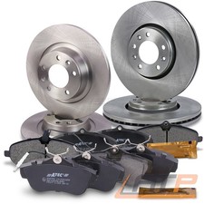 BREMSSCHEIBEN + BREMSBELÄGE BREMSKLÖTZE VORNE + HINTEN FÜR PEUGEOT EXPERT BJ 07