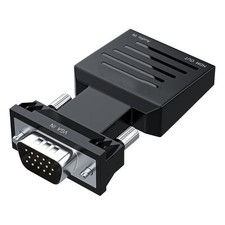 Metal Connector VGA To HDTV Adapter Clearly Video Output Lightweight Portable