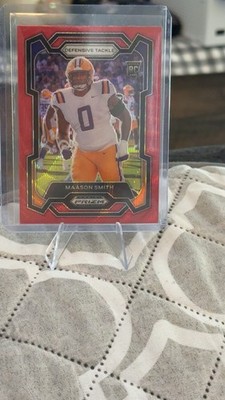 2024 Panini Prizm Draft Picks - Maason Smith #142 Ruby Wave Prizm (RC)