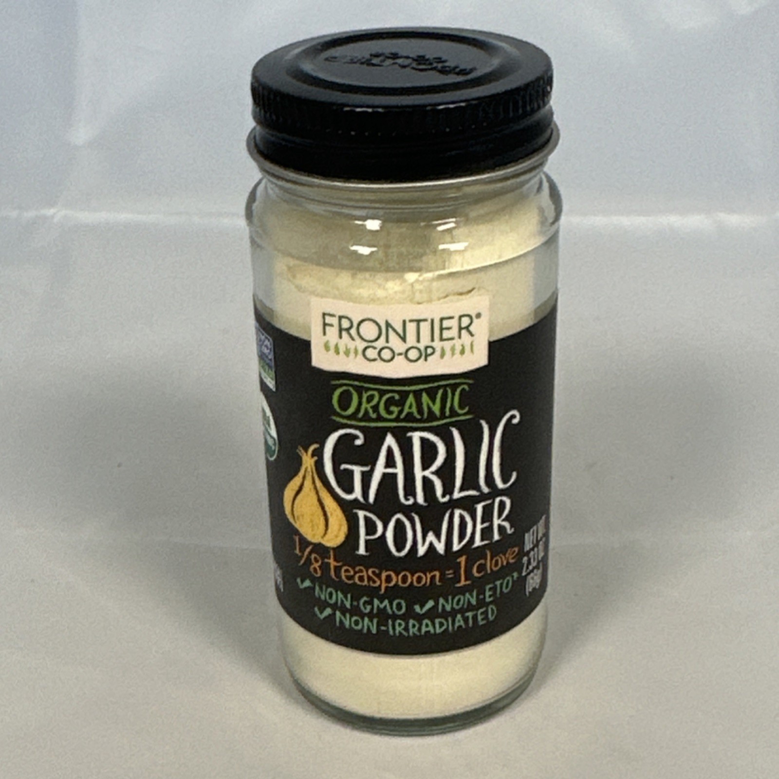 Frontier Garlic Powder Organic Bottle, 2.33 Ounce
