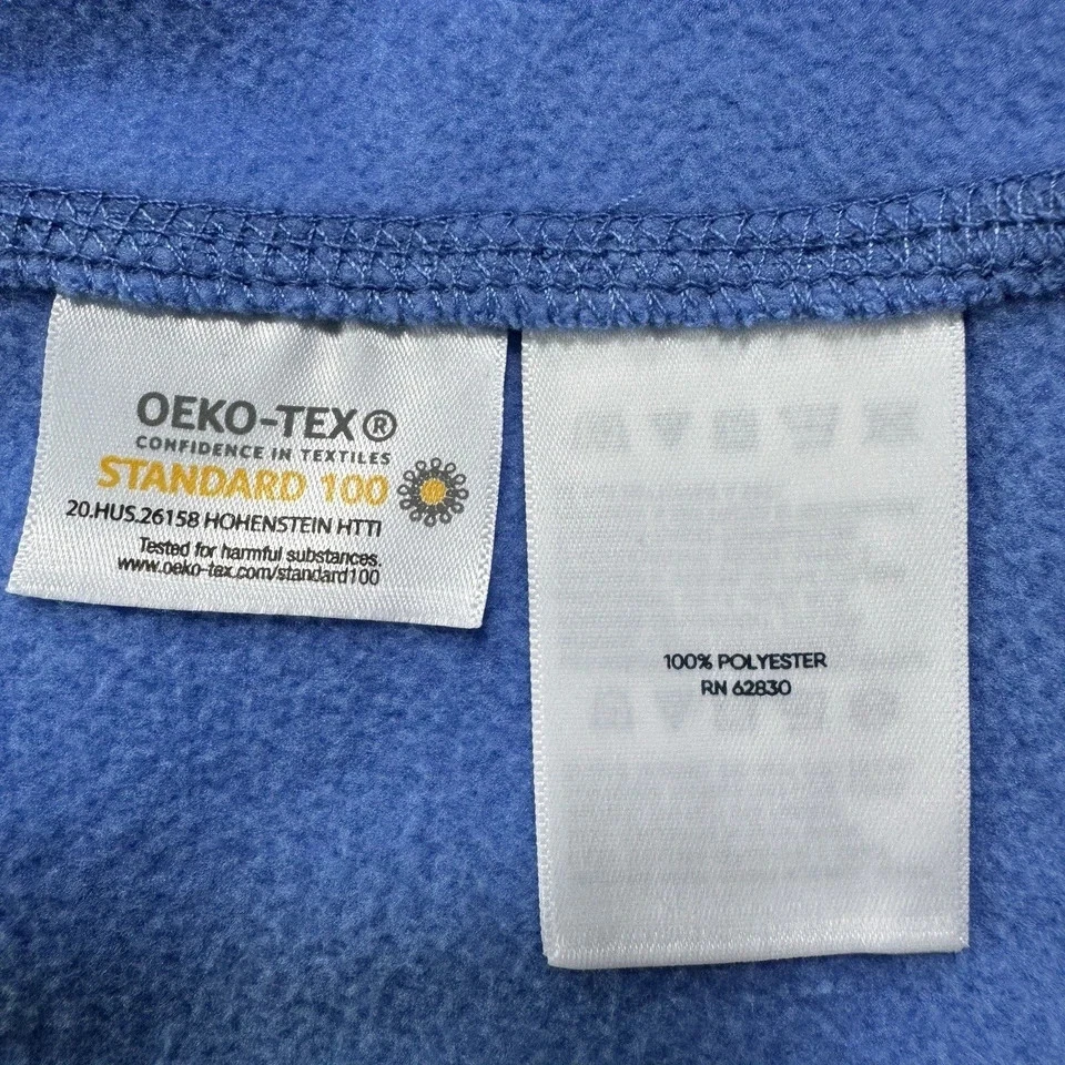 Jaqueta Pulôver Feminina Lands' End Quarter Zip Lã 3X (24W-26W) Azul OEKO-TEX - Imagem 3 de 4