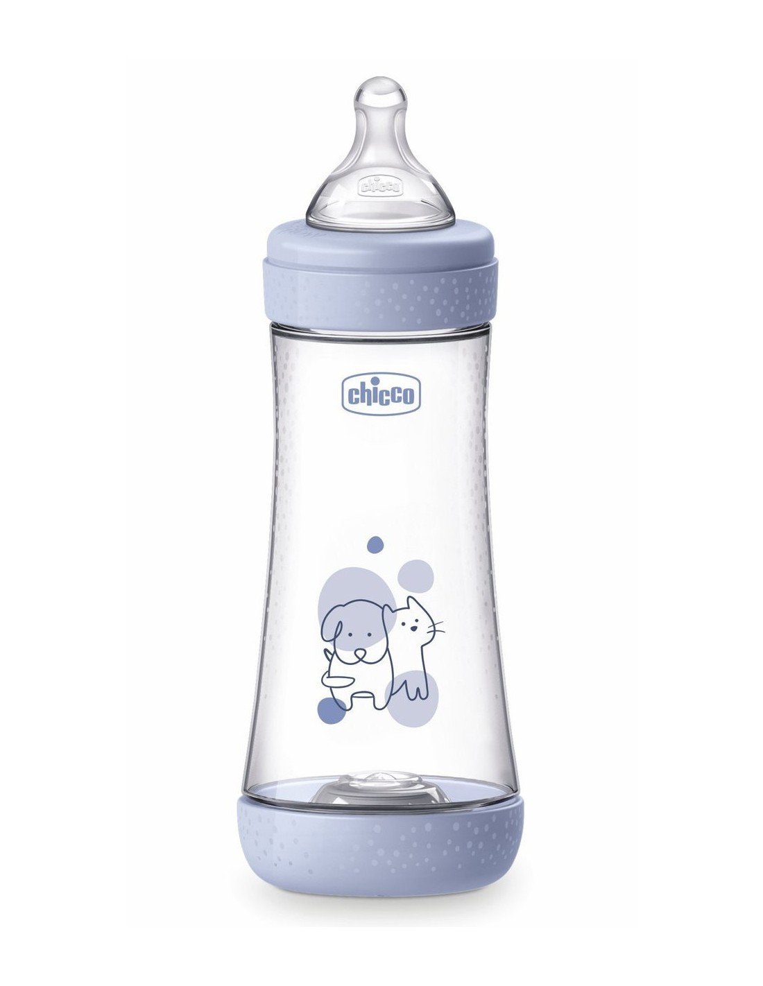 Chicco Blu - Biberon Perfect 5 In Silicone - 300Ml - Immagine 2